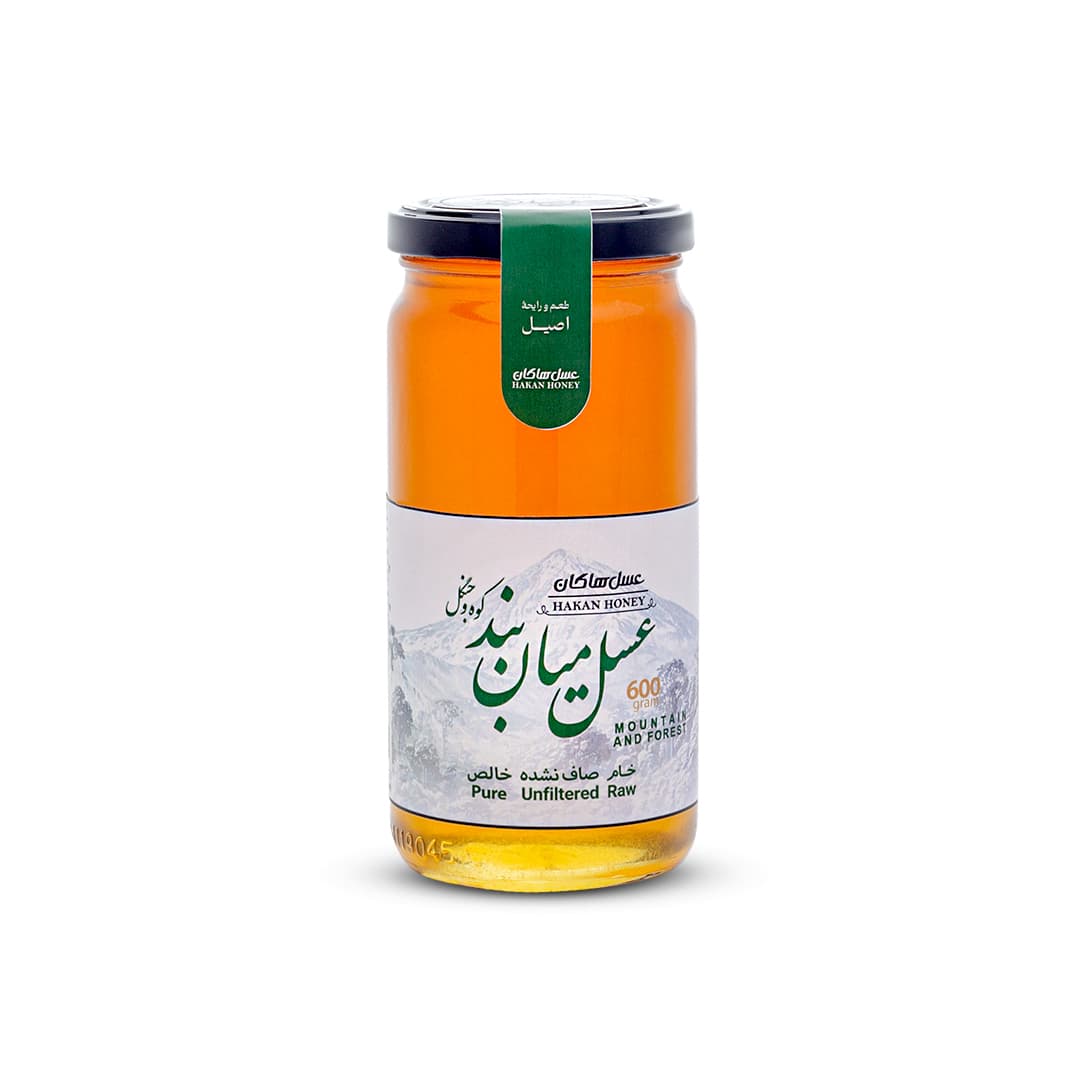 عسل میان بند ارگانیک هاکان (کوه و جنگل) 600 گرم ( دارای گواهینامه ارگانیک )