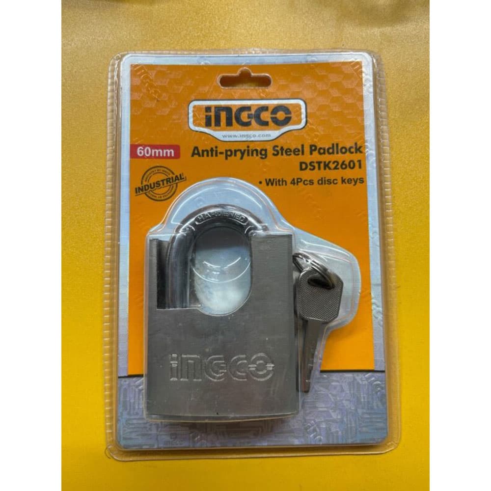 قفل آویز گارددار 60 میلی متر اینکو مدل DSTK2601|ایمن|حرفه ای — تصویر ۵