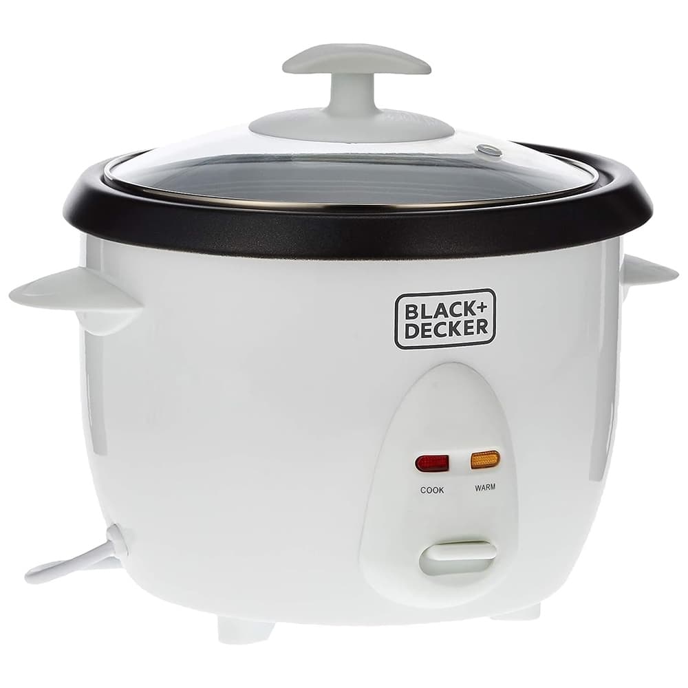پلوپز بلک اند دکر Black & Decker RC1050 — پلوپز ۱ لیتری همراه سبد بخارپز و درِ پیرکس
