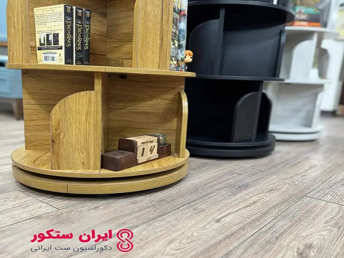 کتابخانه گردان 4 طبقه مدل پینترستی | ایران ستکور — تصویر ۴