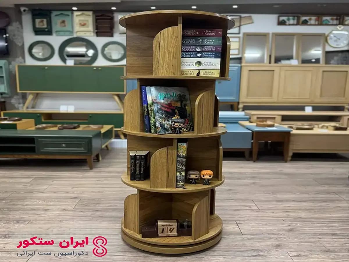 کتابخانه گردان 4 طبقه مدل پینترستی | ایران ستکور — تصویر ۳