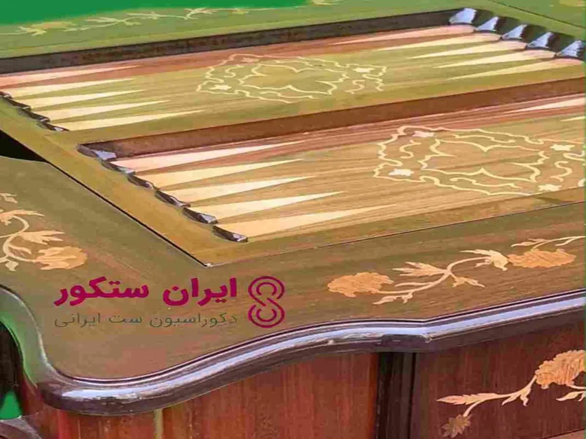 میز تخته نرد و شطرنج مدرن چوبی