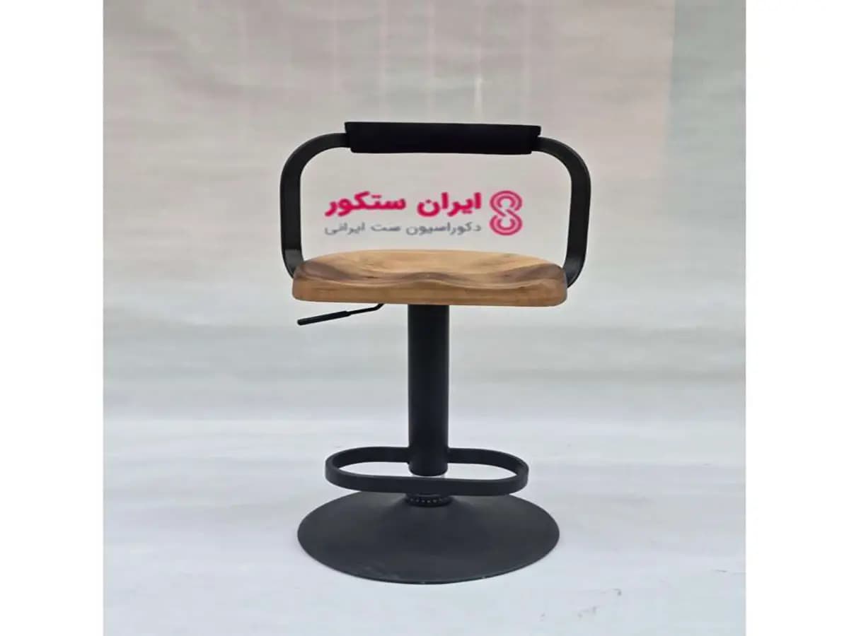 صندلی آپن جک دار با کفی چوب گردو