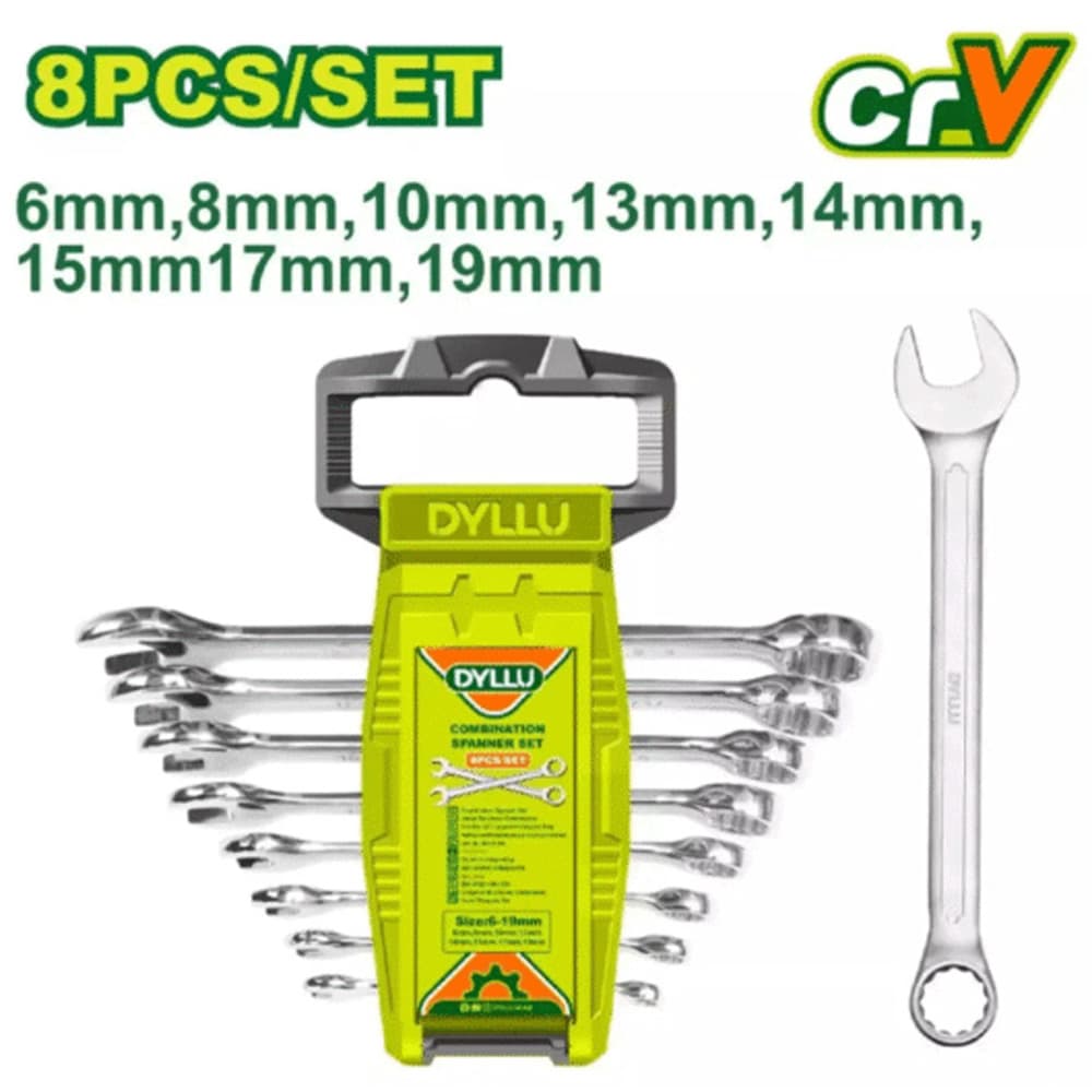 ست ۸ عددی آچار یکسر رینگ حرفه‌ای دایلو مدل DTSP1208