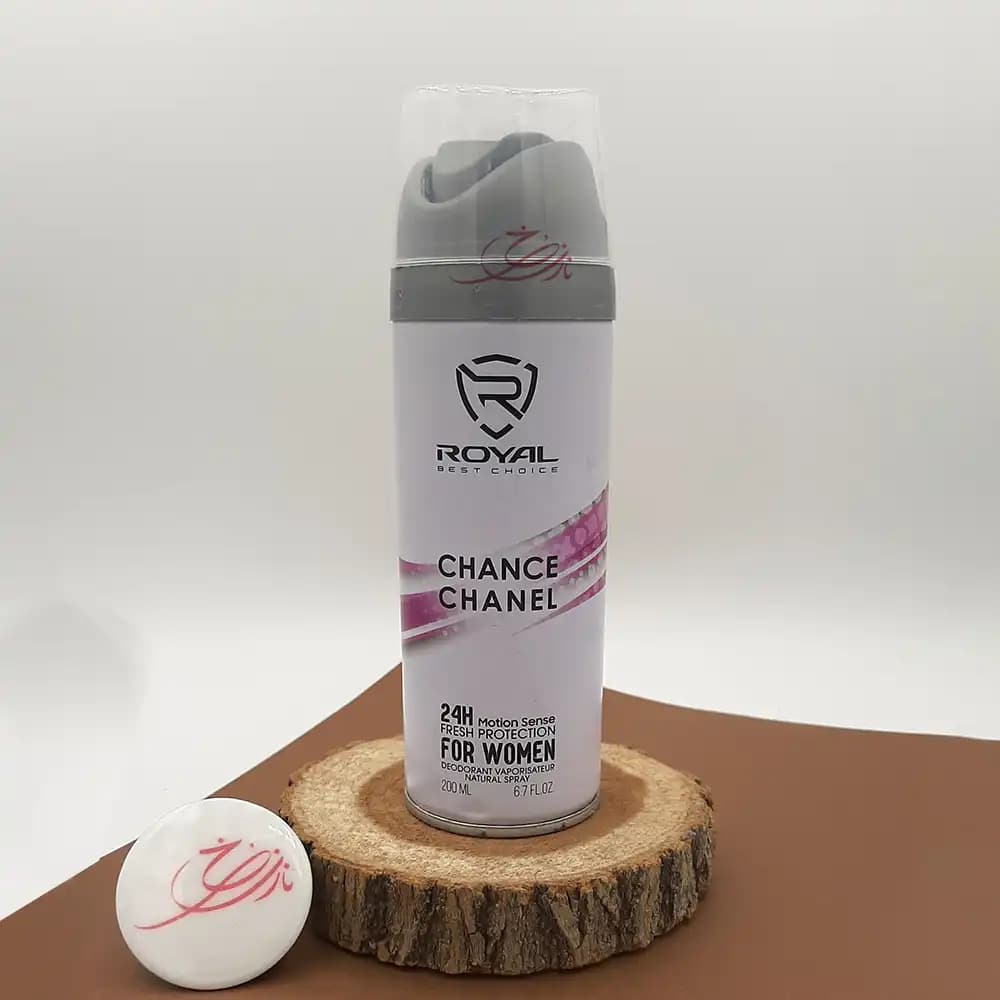 اسپری خوشبو کننده بدن زنانه رویال Royal مدل چنس چنل Chance Chanel حجم 200 میلی لیتر