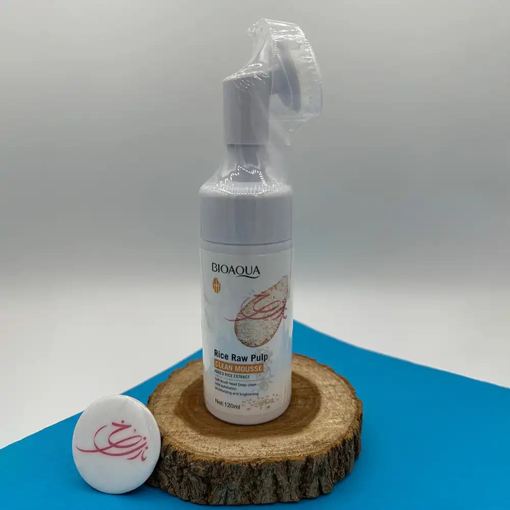 فوم شستشوی صورت براش دار بیوآکوا | BIOAQUA مدل برنج حجم 120 میلی لیتری — تصویر ۲