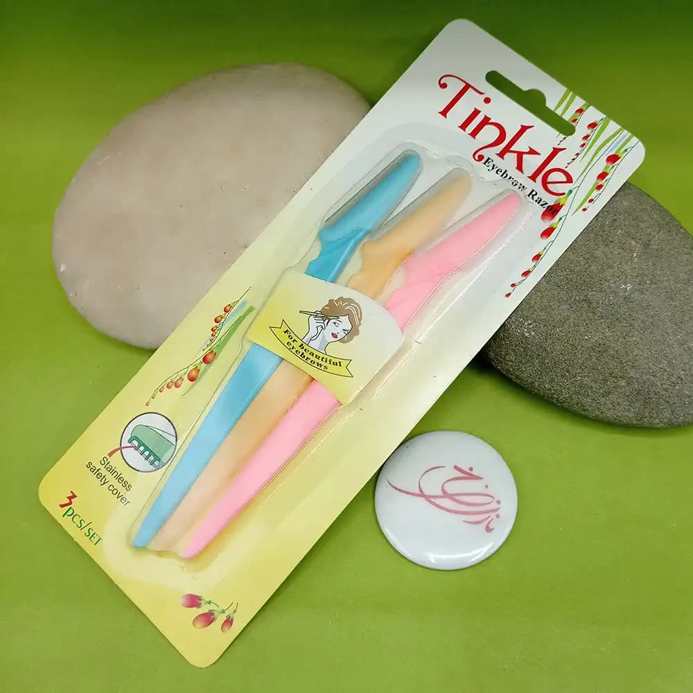 دسته تیغ ابرو تینکل Tinkle بسته 3 عددی اصلی — تصویر ۲