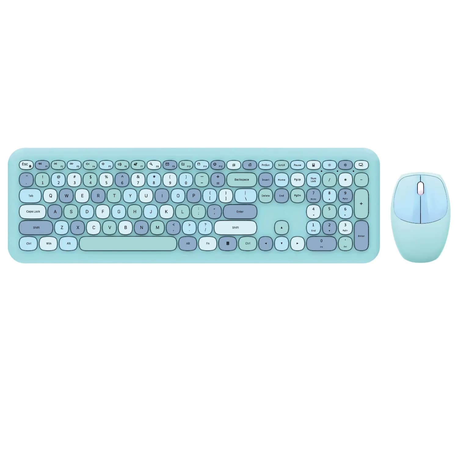 باندل کیبورد و ماوس بی‌سیم MOFii 666 Wireless Blue