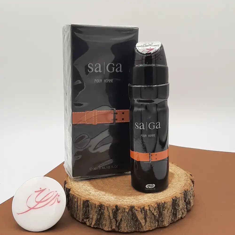 عطر جیبی مردانه عماد آرا مدل ساگا مشکی SaGa حجم 30 میلی لیتر — تصویر ۲