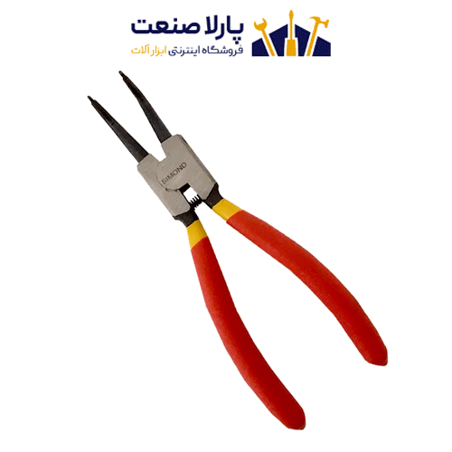 انبر خارجمع کن سر کج سیموند سایز 7 اینچ