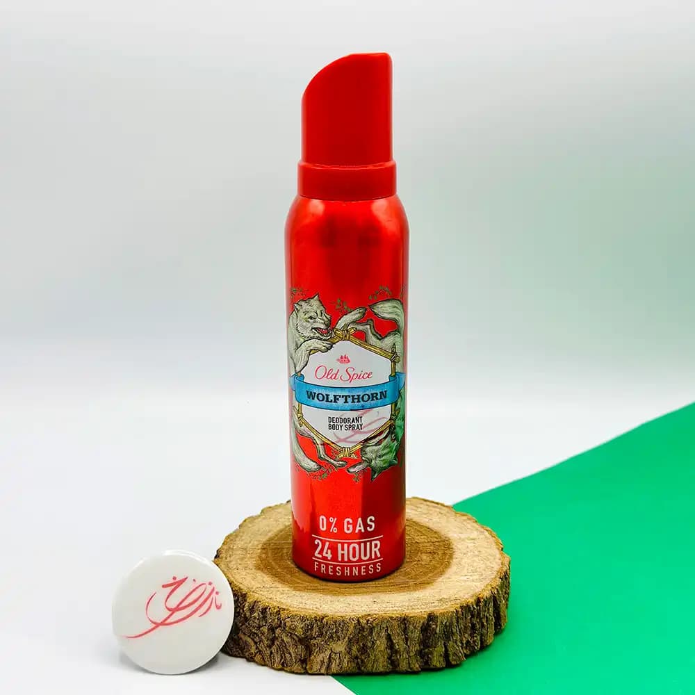 اسپری بدن الد اسپایس OLD SPICE مدل ولف سورن WOLFTHORN حجم 140 میلی لیتری — تصویر ۲