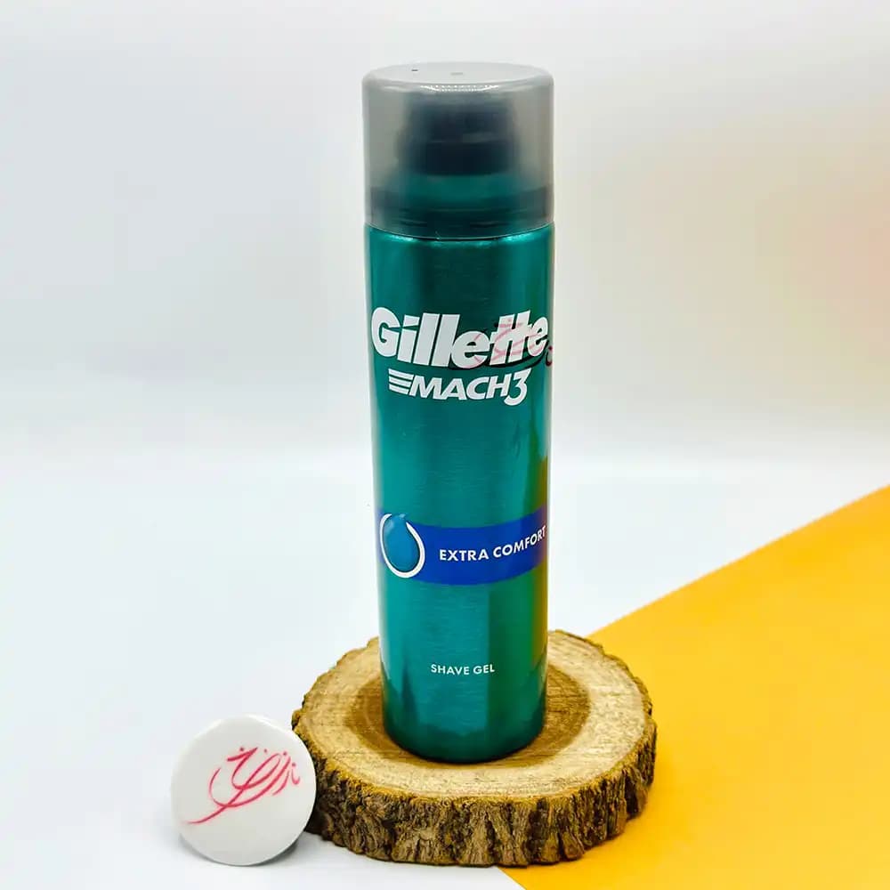 ژل اصلاح ژیلت Gillette مردانه مدل مچ MACH 3 حجم 200 میلی لیتر — تصویر ۲