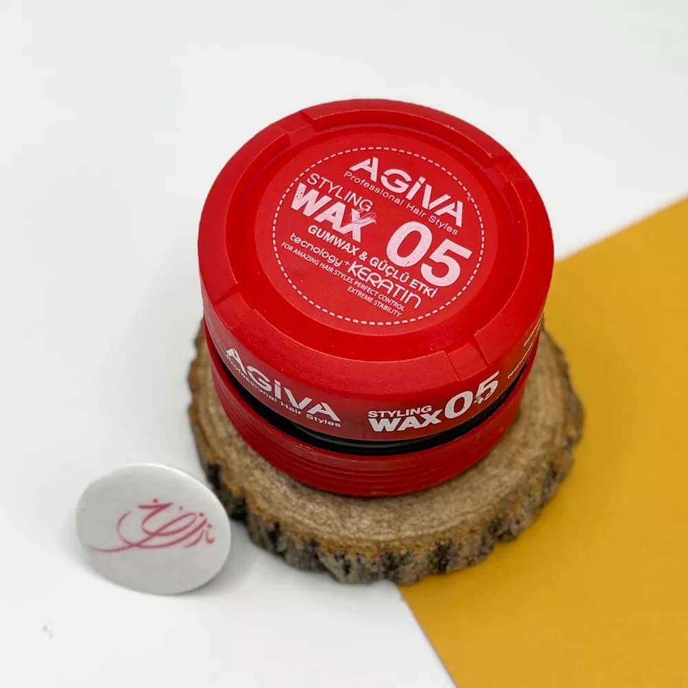 واکس مو 05 آگیوا (AGIVA) قرمز کاسه ای 175 میلی لیتر — تصویر ۳
