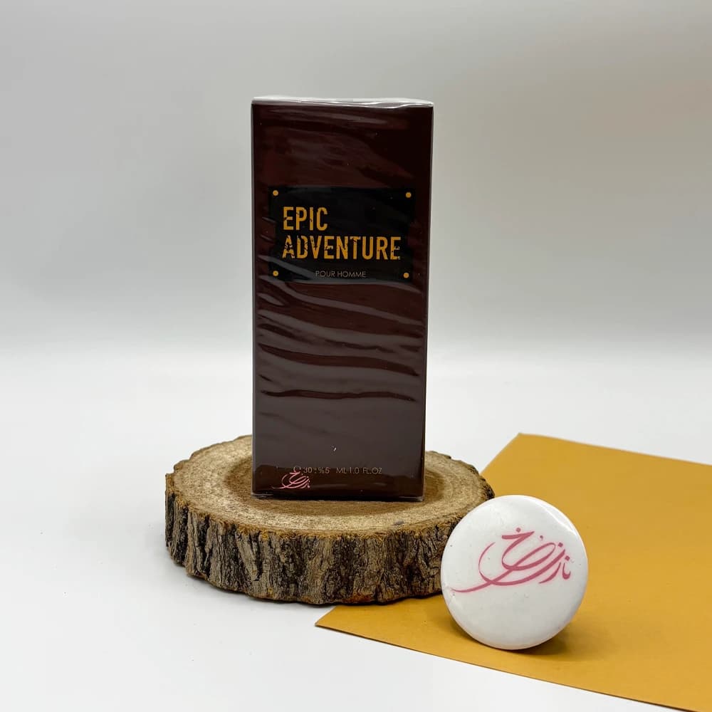 عطر جیبی مردانه عماد آرا مدل اپیک ادونچر (EPIC ADVENTURE) حجم 30 میلی لیتر قهوه ای — تصویر ۶