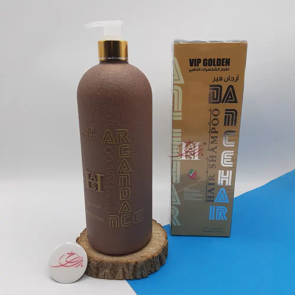 شامپو دنس هیر DANCE HAIR فری سولفات حاوی آرگان مدل VIP Golden حجم 1000 میلی لیتری — تصویر ۲