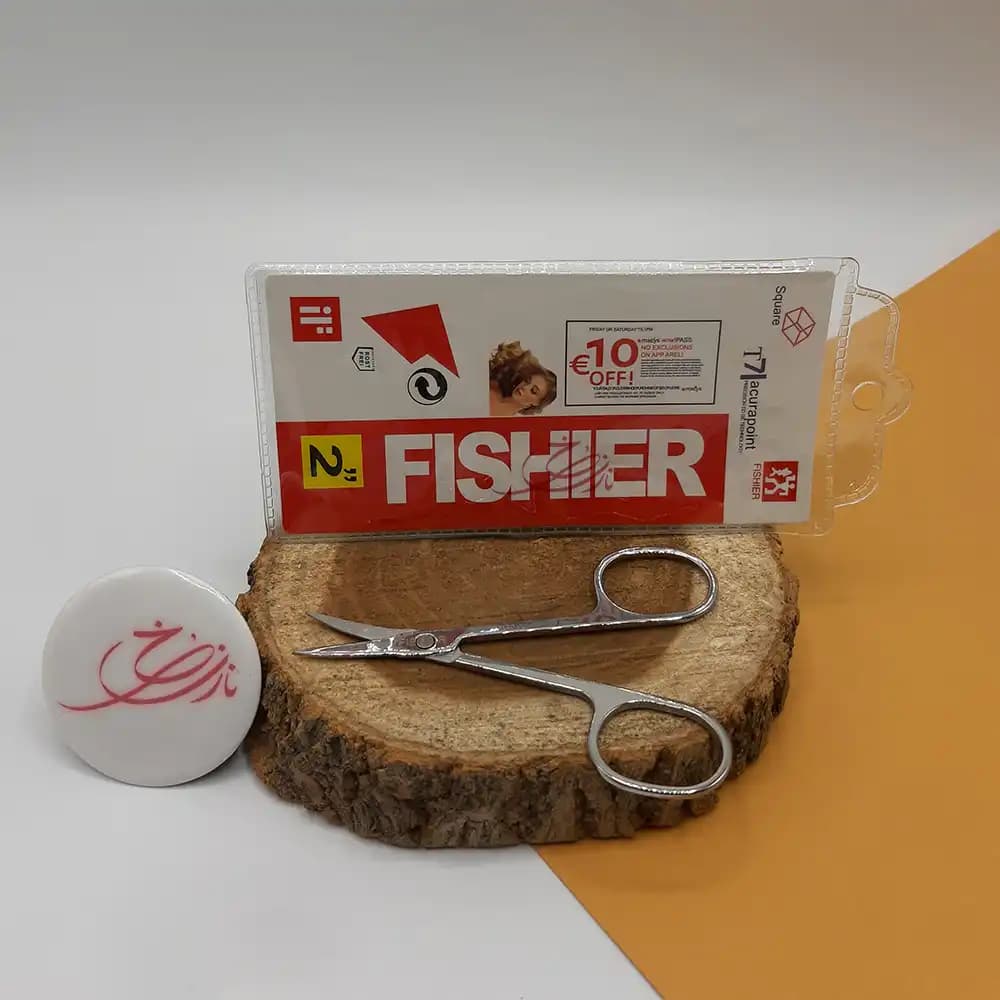 قیچی ابرو فیشر FISHIER نقره ای