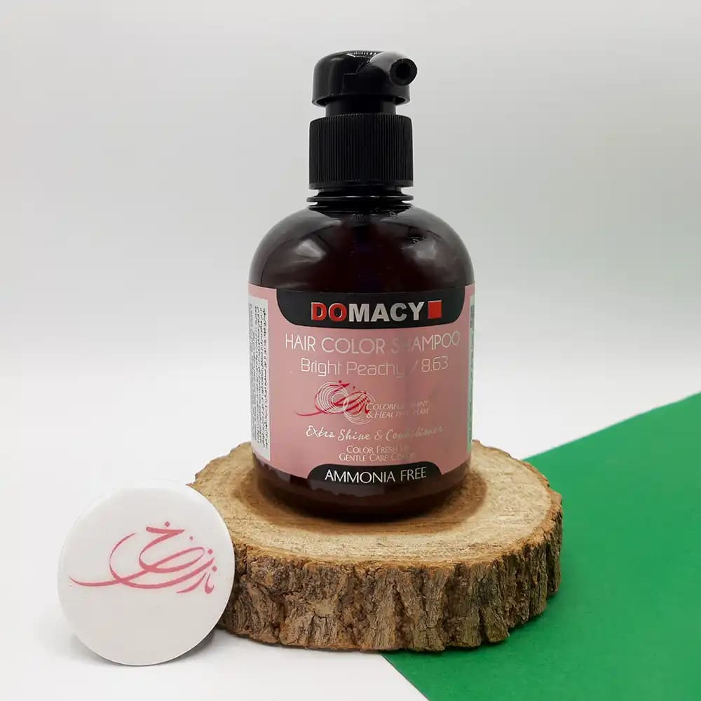 رنگ ژله ای دوماسی Domacy Hair Color Mask رنگ هلویی 8.63 — تصویر ۲