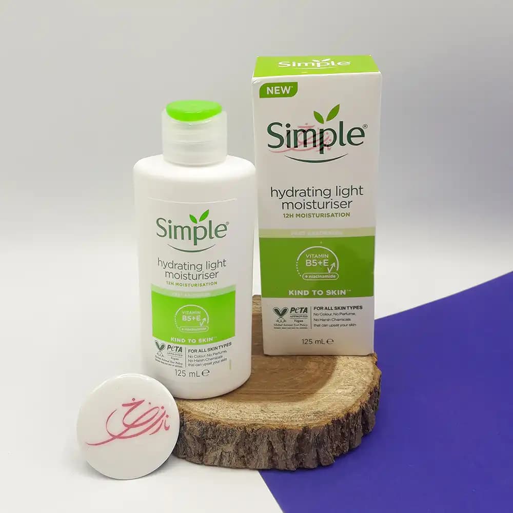 کرم آبرسان سیمپل Simple مدل لایت light حجم 125 میل
