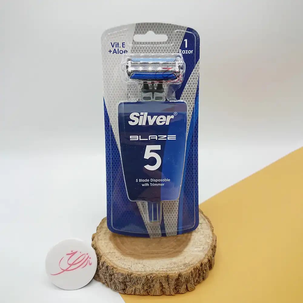 خود تراش 5 لبه مردانه سیلور Silver مدل بلیز BLAZE5