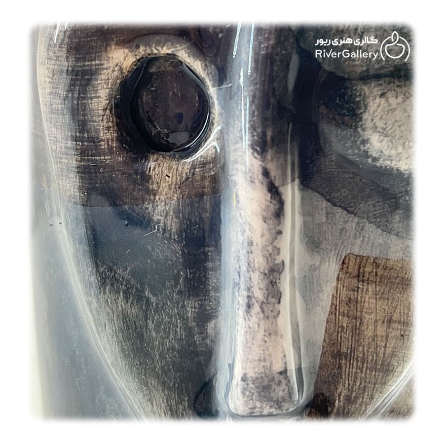 ماگ سرامیکی دست ساز کوبیسم زخم — تصویر ۵