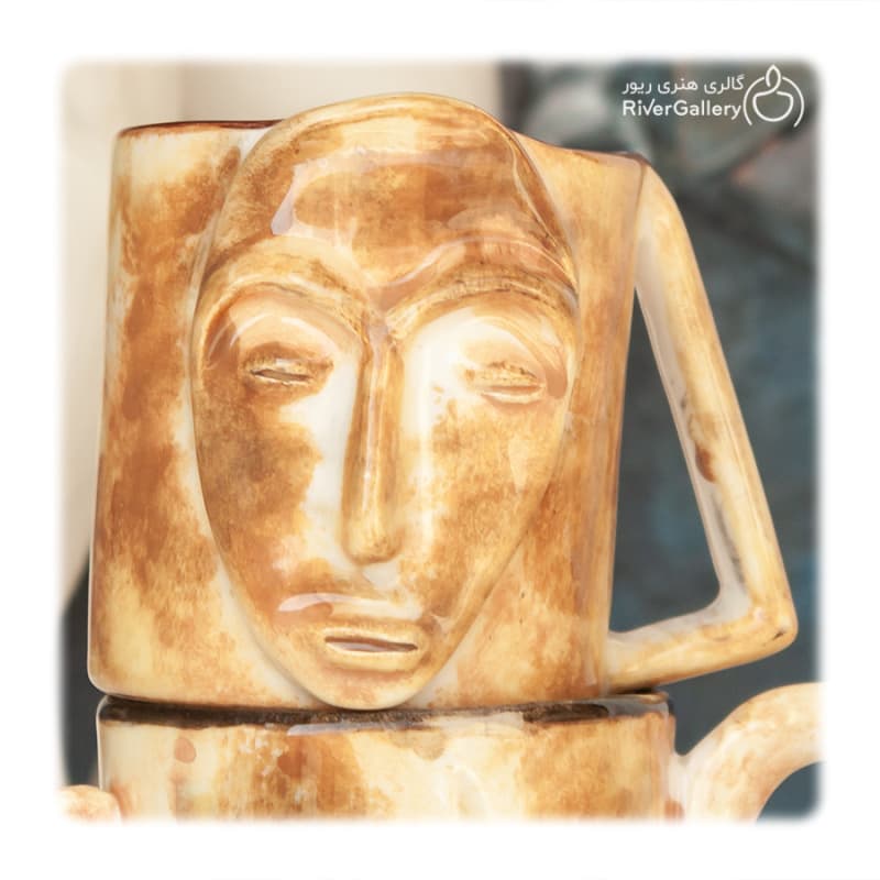 ماگ سرامیکی دست ساز کوبیسم برزخ — تصویر ۸