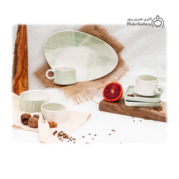 ست صبحانه خوری دست ساز سرامیکی شفق