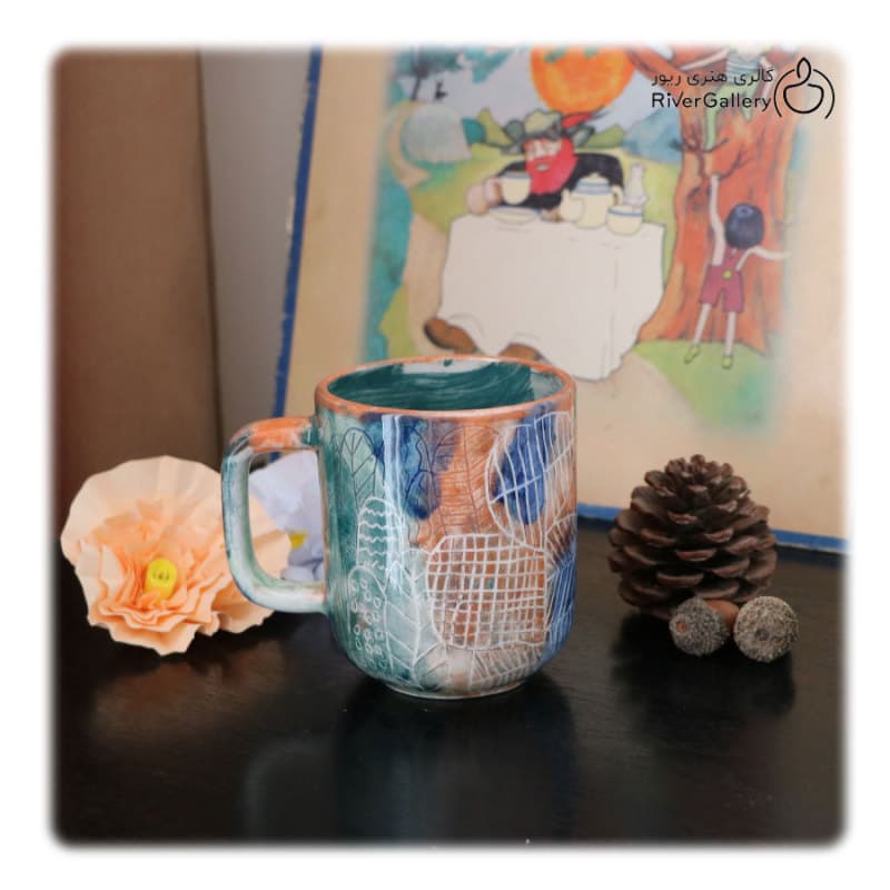 ماگ سرامیکی دست ساز پاییز