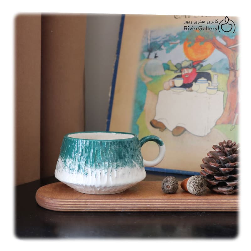 ست سینی و ماگ دست ساز سرامیکی طهران — تصویر ۴