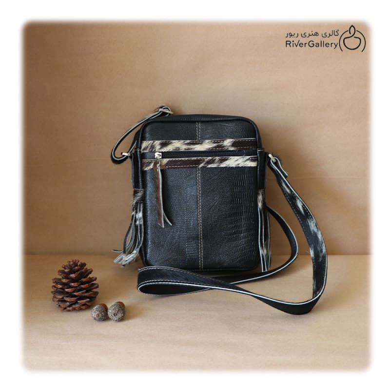 کیف رودوشی چرم طبیعی دست ساز پیدار — تصویر ۱۰