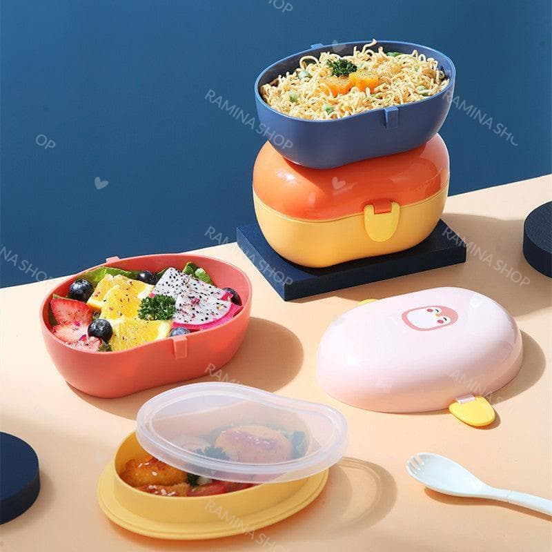 ظرف غذای لانچ باکس کودک 860 میل طرح حیوانات