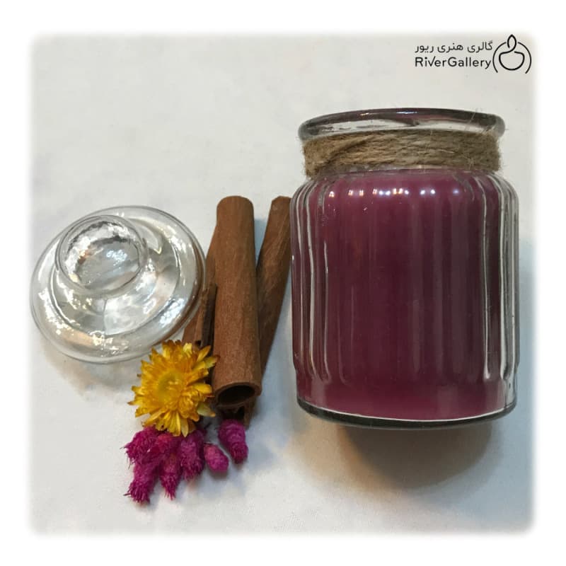 شمع معطر دست ساز بنفشه — تصویر ۲