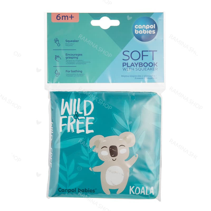 کتاب حمام کودک طرح حیوانات وحشی کانپول Canpol — تصویر ۷