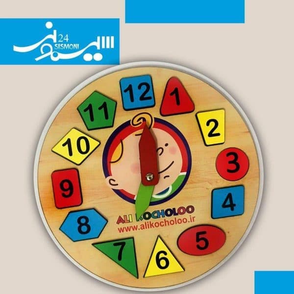 پازل چوبی 1 تیکه آموزش ساعت