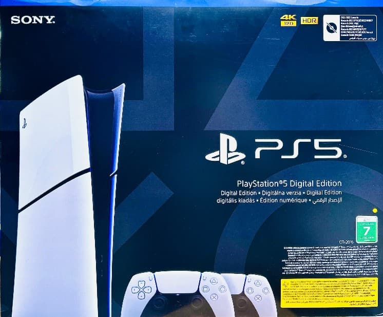 کنسول بازی 2 دسته سونی فابریک کارخانه (اکبند باندل-کپی خور -ورژن 12)2116 PS5 Slim Digital /اروپا/Sony PlayStation 5 Slim Digital(825GB ) — تصویر ۳