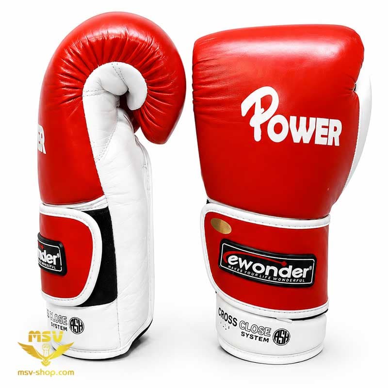 دستکش بوکس چرم طبیعی پاور | Power | چرم گاومیش