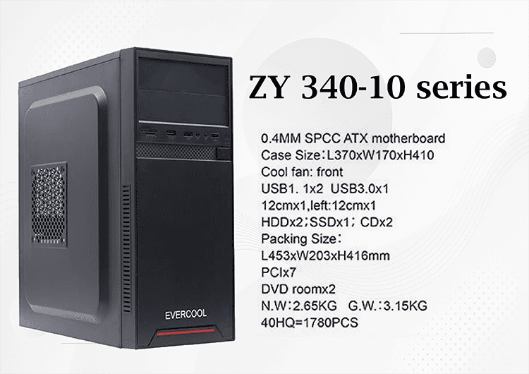 کیس ارزان قیمت EVERCOOL ZY 340-10 — تصویر ۳