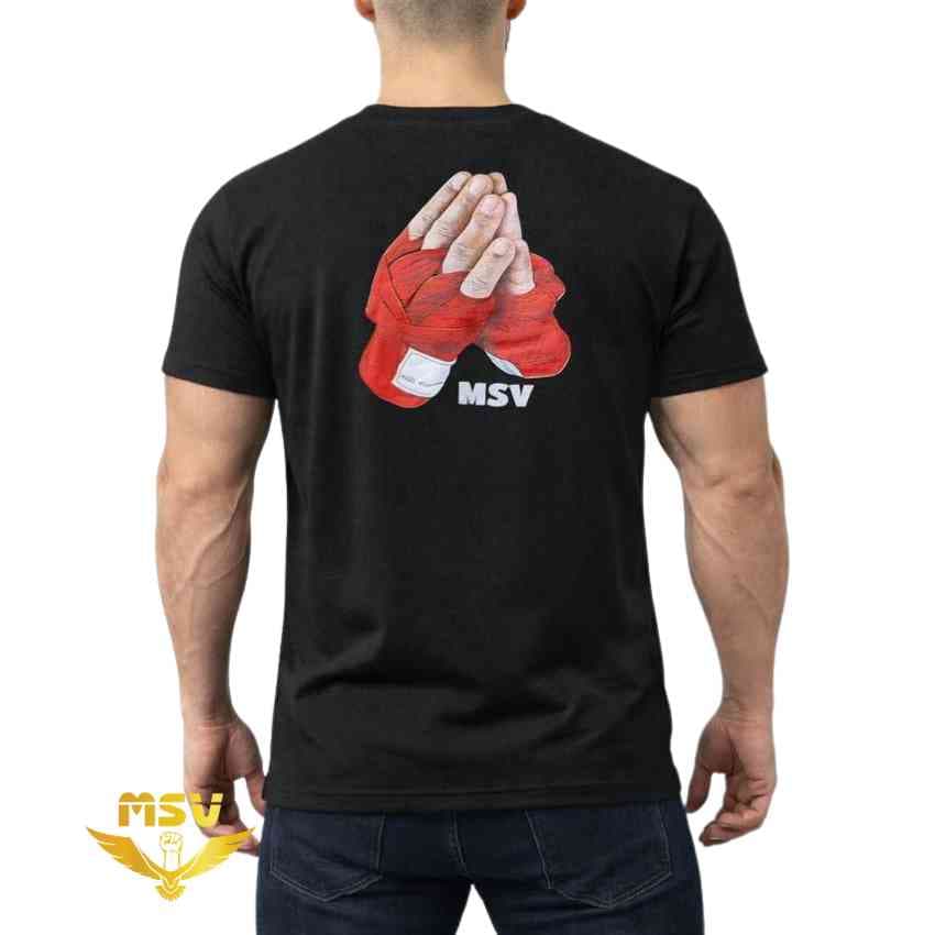 تیشرت سوپر نخ پنبه اعلا طرح MMA دستکش بوکس و باند بوکس — تصویر ۵