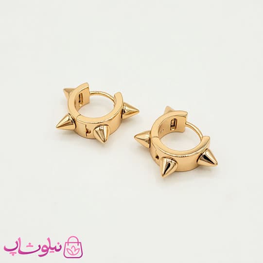 گوشواره دخترانه ژوپینگ اسپایک دار کد 991 — تصویر ۲