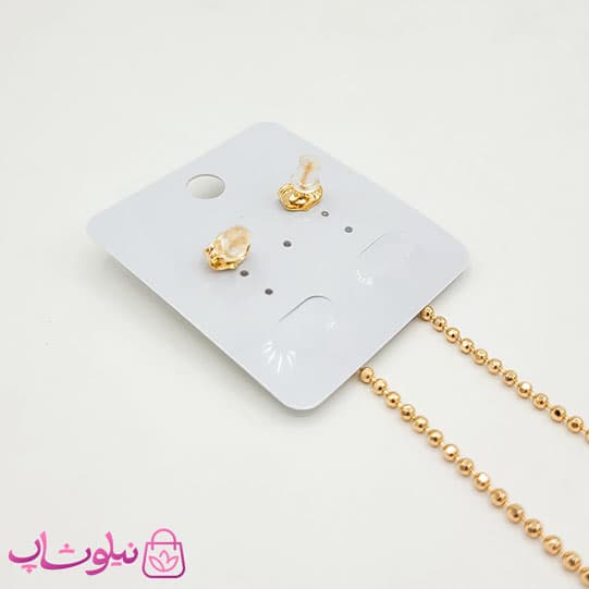 گوشواره آویز بلند ژوپینگ مدل توپی کد 499 — تصویر ۳