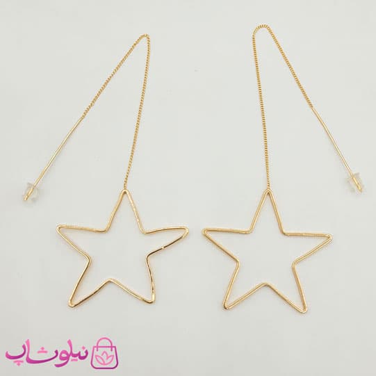 گوشواره بخیه ای ژوپینگ طرح ستاره بزرگ