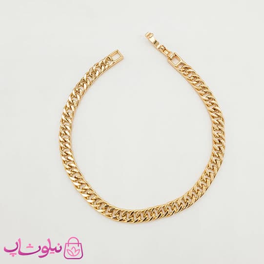 دستبند زنانه ظریف ژوپینگ طرح کارتیه طلایی 18 سانت 4 میل کد 1491
