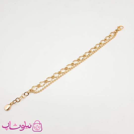 دستبند دخترانه ژوپینگ زنجیری دو لاین کد 1890 — تصویر ۵
