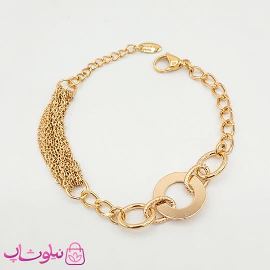 دستبند دخترانه ژوپینگ با زنجیر ترکیبی کد 1690