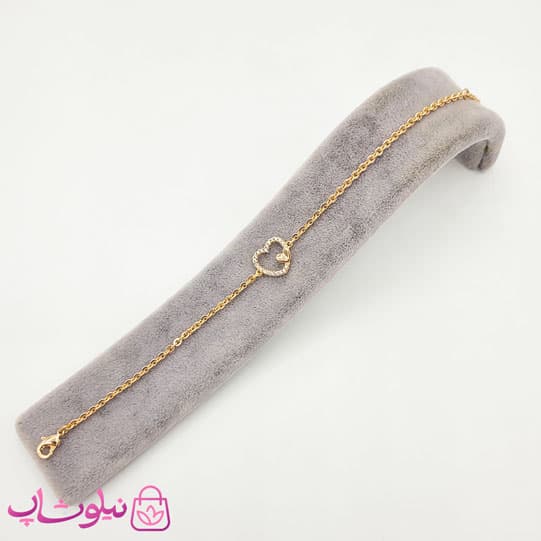 دستبند دخترانه ظریف ژوپینگ با طرح قلب کد 799 — تصویر ۵