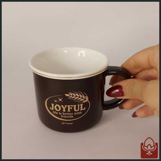 ماگ سرامیکی کلاسیک طرح Joyful مدل XHC-202 – چاپ طلایی — تصویر ۷