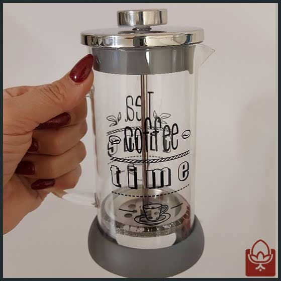 فرنچ پرس شیشه‌ای Coffee Time مدل FP-380 – طراحی خوش‌دست و کاربردی