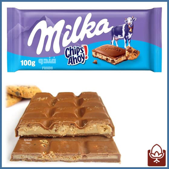 شکلات میلکا چیپسی با مغز کوکی 100 گرمی | Milka Choco Cookie Chocolate اصل — تصویر ۲