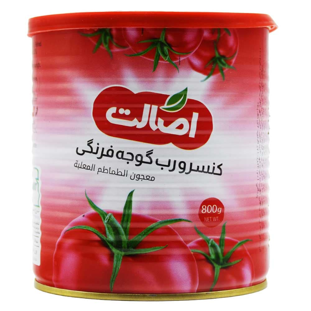 رب گوجه فرنگی اصالت ESALAT وزن 800 گرم (درب آسان باز شو)