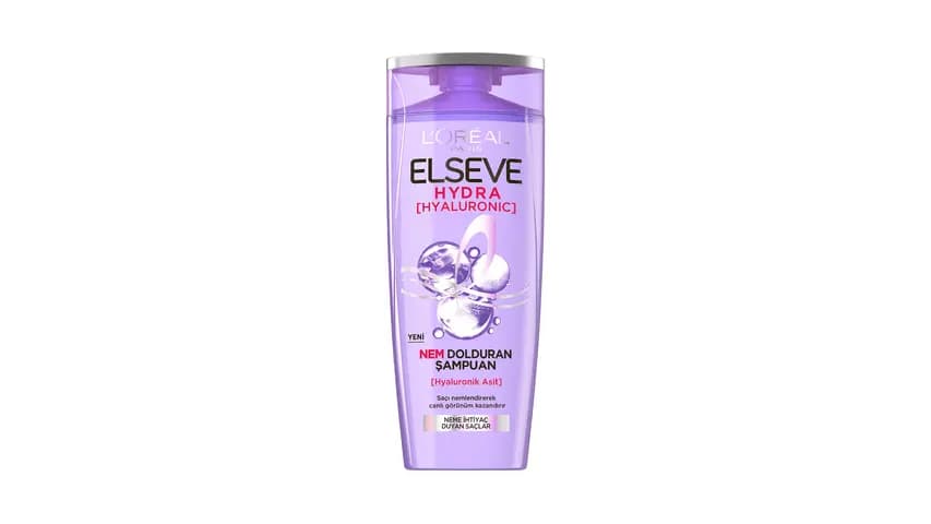 شامپو آبرسان مو لورآل Elseve مدل Hydra [Hyaluronic] حجم 390 میلی لیتر