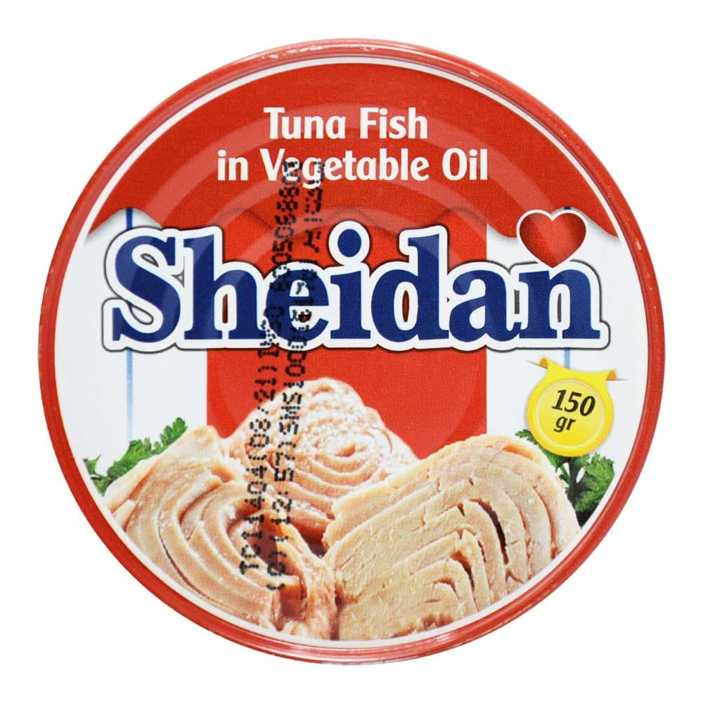 تن ماهی در روغن گیاهی شیدان SHEIDAN وزن 150 گرم